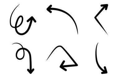 El çizimi ok Şekli Çizgiler Ayarla.