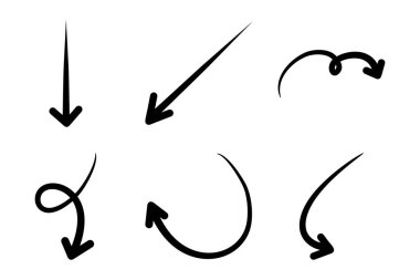 El çizimi ok Şekli Çizgiler Ayarla.