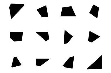 Soyut Şekil Seç Soyut Siyah Şekiller Sıvı Şekiller Elementler Rastgele Akışkan Şekiller.