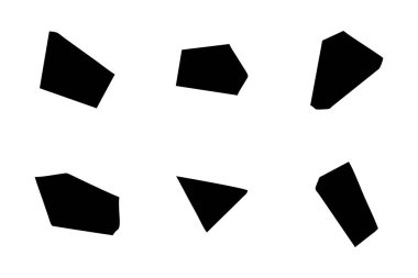 Soyut Şekil Seç Soyut Siyah Şekiller Sıvı Şekiller Elementler Rastgele Akışkan Şekiller.