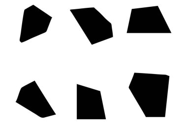 Soyut Şekil Seç Soyut Siyah Şekiller Sıvı Şekiller Elementler Rastgele Akışkan Şekiller.