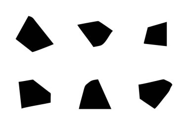 Soyut Şekil Seç Soyut Siyah Şekiller Sıvı Şekiller Elementler Rastgele Akışkan Şekiller.