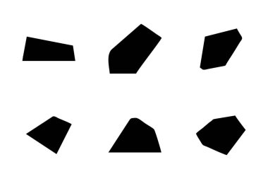 Soyut Şekil Seç Soyut Siyah Şekiller Sıvı Şekiller Elementler Rastgele Akışkan Şekiller.