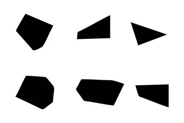 Soyut Şekil Seç Soyut Siyah Şekiller Sıvı Şekiller Elementler Rastgele Akışkan Şekiller.