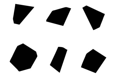 Soyut Şekil Seç Soyut Siyah Şekiller Sıvı Şekiller Elementler Rastgele Akışkan Şekiller.