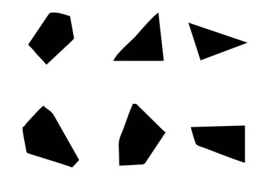 Soyut Şekil Seç Soyut Siyah Şekiller Sıvı Şekiller Elementler Rastgele Akışkan Şekiller.