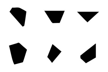 Soyut Şekil Seç Soyut Siyah Şekiller Sıvı Şekiller Elementler Rastgele Akışkan Şekiller.