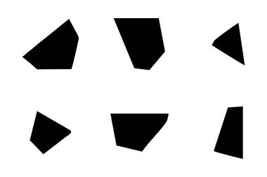 Soyut Şekil Seç Soyut Siyah Şekiller Sıvı Şekiller Elementler Rastgele Akışkan Şekiller.