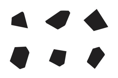 Soyut Şekil Seç Soyut Siyah Şekiller Sıvı Şekiller Elementler Rastgele Akışkan Şekiller.