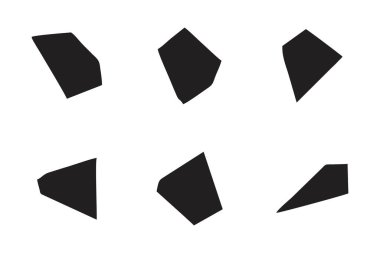 Soyut Şekil Seç Soyut Siyah Şekiller Sıvı Şekiller Elementler Rastgele Akışkan Şekiller.