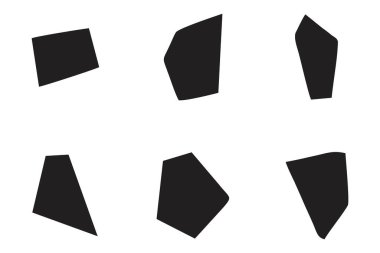 Soyut Şekil Seç Soyut Siyah Şekiller Sıvı Şekiller Elementler Rastgele Akışkan Şekiller.