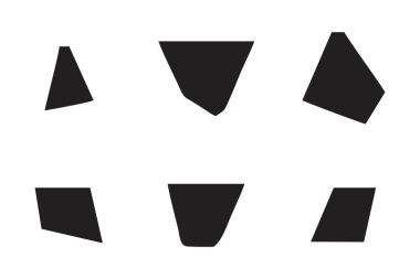 Soyut Şekil Seç Soyut Siyah Şekiller Sıvı Şekiller Elementler Rastgele Akışkan Şekiller.