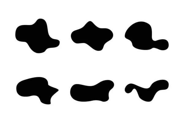 stock vector Blobs Fluid Shapes pictogram symbol visual illustration Set