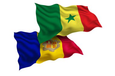 Senegal ve Andorra Dostluğu, iki ülkenin Diplomatik İlişkileri ve Spor müsabakalarını Bayraklar