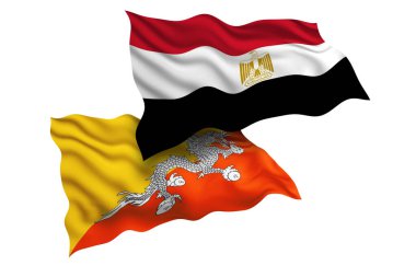 Mısır ve Butan Dostluğu, iki ülkenin Diplomatik İlişkileri ve Spor müsabakalarını Bayraklar