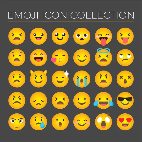 ücretsiz vektör emoji simgeleri koleksiyonu