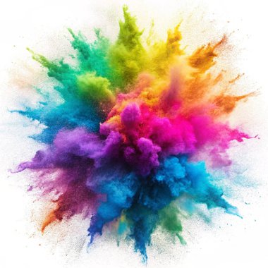 colorful paint or holi color splashes png clipart