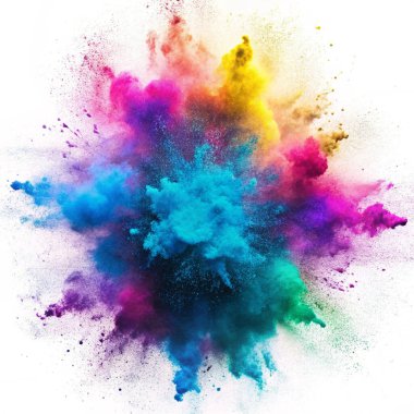 colorful paint or holi color splashes png clipart