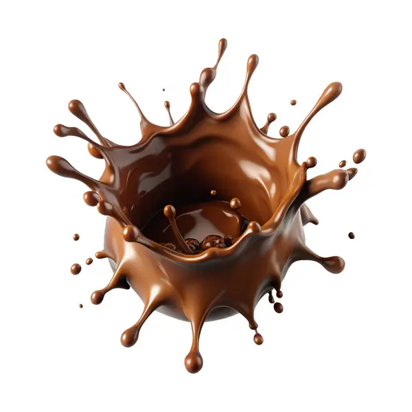 stock vector chocolate and milk splash png design 