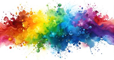 abstract holi watercolor splash splatter design  clipart