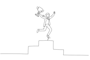 İş kadını tasviri podyumda ilk mutlu kazananı kazandı. Bir satır tarzı sanat