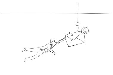 Suyun altına dalan iş adamlarının bir tasviri balık tutma ve suç konseptini yakalamaya çalışıyor. Tek satır sanat tarzı