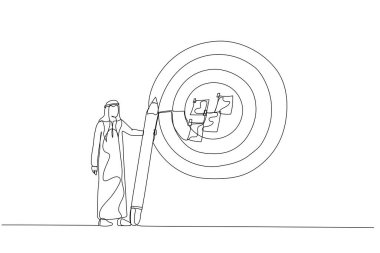 İş kadını tasviri notlara hedef tahtası ve hedef belirleme kavramına hedef alır. Tek satır aralıksız sanat biçimi