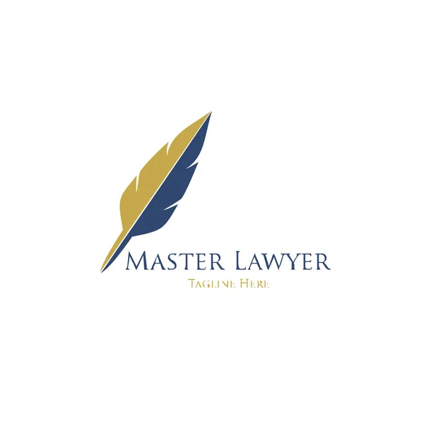 Templat Desain Logo Perusahaan Law - Stok Vektor