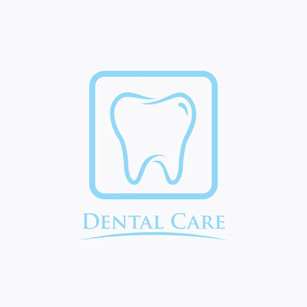 Odontoiatria Logo Design Dentista Logo Dente Astratta Lineare Dentista Stomatologia — Vettoriale Stock