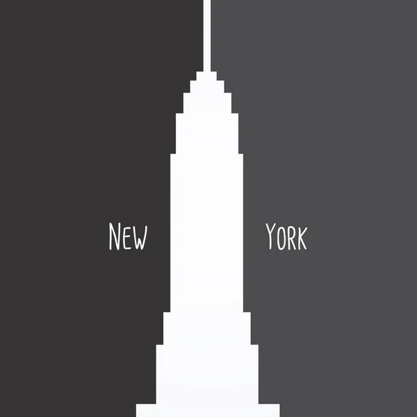 Vektorillustration Des Empire State Building New York — Stockvektor