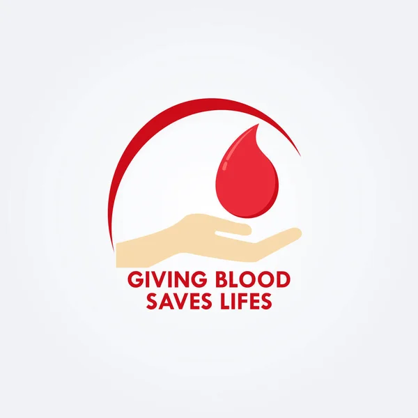 Blutbeutel Vektorvorlage Spenden Hintergrundillustration — Stockvektor