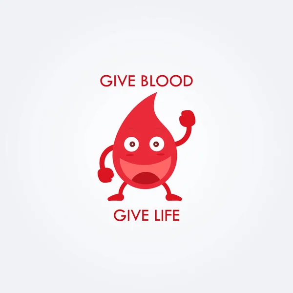Bloddonasjonsvektorillustrasjon Bloddonordagen Redde Liv Infusjonsterapi Hjertehelsetjenester – stockvektor