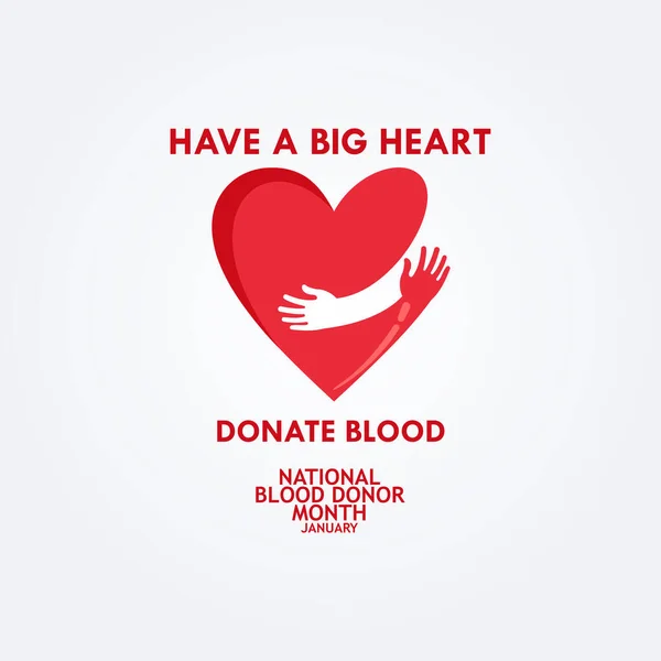 Vector Blood Donation Illustration Template Design — Stock Vector