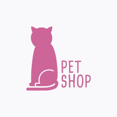 Hayvan Dükkanı Logosu. Hayvan logosu tasarımı. Köpek kedi logosu. Hayvan Bakımı Logosu, Hayvan Evi, Veteriner, Mağaza, Hayvan Sağlığı