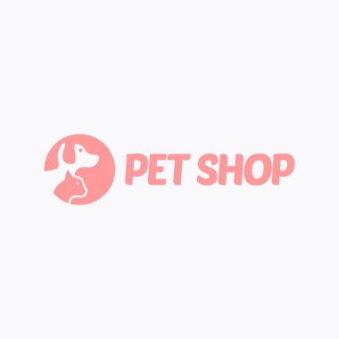 Renkli evcil hayvan köpek kedi simgesi çıkartması