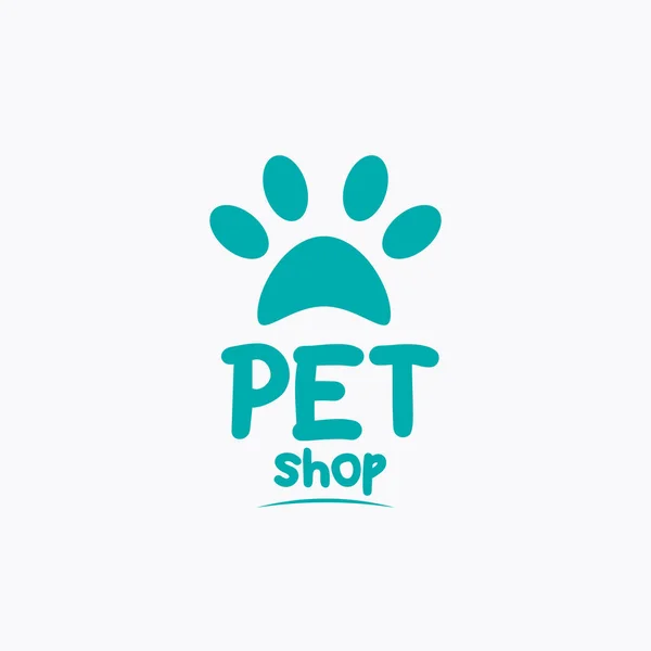Pet Shop Logo Design Für Unternehmen Ikone Der Pet Shop — Stockvektor