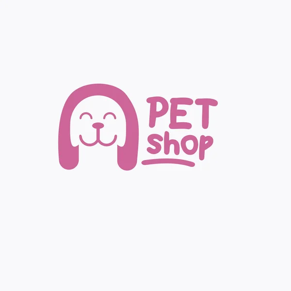 Vector Dog Cat Design White Background Pet Animal Easy Edit — Stock Vector