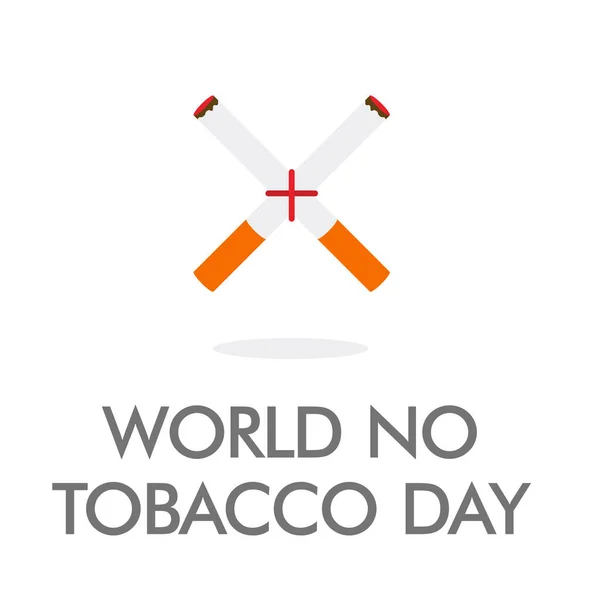 stock vector concept of no smoking and World No Tobacco Day with people flat design style.