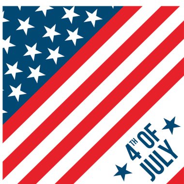 4 Temmuz, Birleşik Devletler Bağımsızlık Günü. 4 Temmuz Tasarımı.
