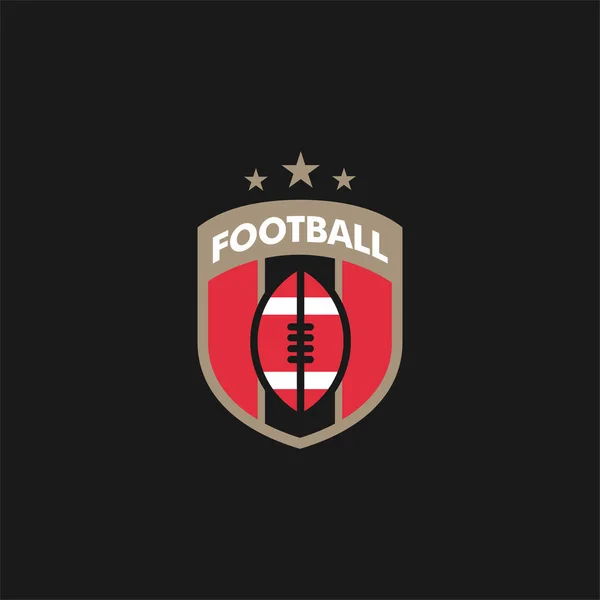 Vector American Football Λογότυπα Και Διακριτικά Διάνυσμα Απομονωμένο Εικονίδιο Του — Διανυσματικό Αρχείο