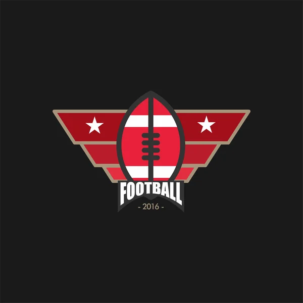 Futebol Campeonato Logotipo Vetor Ilustração Design — Vetor de Stock