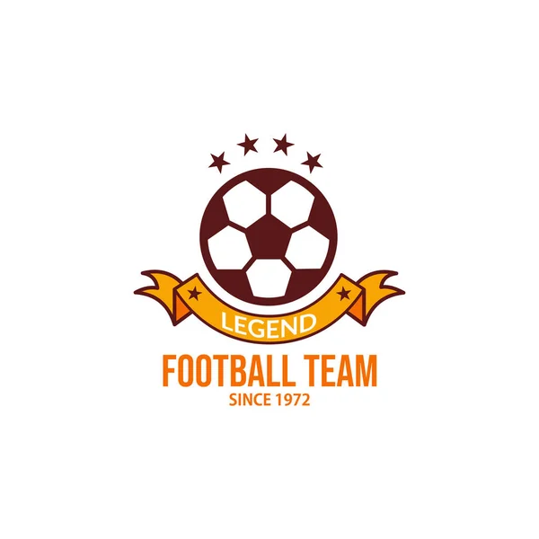 Футбольный Логотип Классный Логотип Футбольного Клуба — стоковый вектор