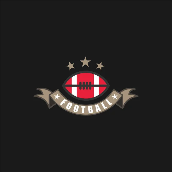 Modelo Logotipo Futebol Americano Ilustração Vetorial Gráficos De Vetores