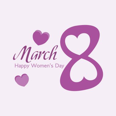 Uluslararası Kadınlar Günü vektör kavramında vektör afişi şablonu