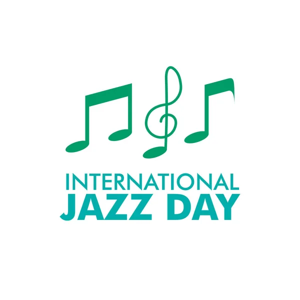 stock vector International jazz day vector illustration. music icon. Jazz day label and poster design template