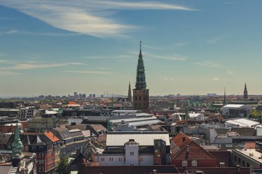 Danimarka 'nın Kopenhag şehrinin güzel manzarası