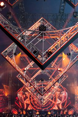 Biddinghuizen, Hollanda - 06 24 2023: Defqon.1 müzik festivalinin üçüncü günü