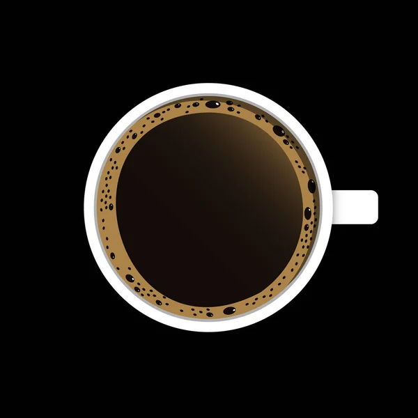 Mesajın Için Iyi Kahve Fincanı Manzarası Taze Espresso Ikonu Vektör — Stok Vektör