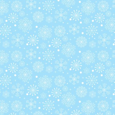 Kusursuz kar taneleri deseni, tebrik kartı için Noel tasarımı. Vektör illüstrasyonu, mutlu xmas kar tanesi başlığı veya afiş, duvar kağıdı veya arkaplan dekorasyonu