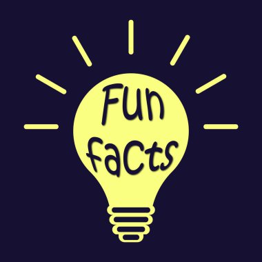 Ampul arkaplanındaki rozet ya da düğme. Eğlenceli gerçekler etiketi. Hızlı ipuçları, yardımcı numaralar vektör logoları, amblemler ve pankartlar. Faydalı fikir, çözüm ve hile